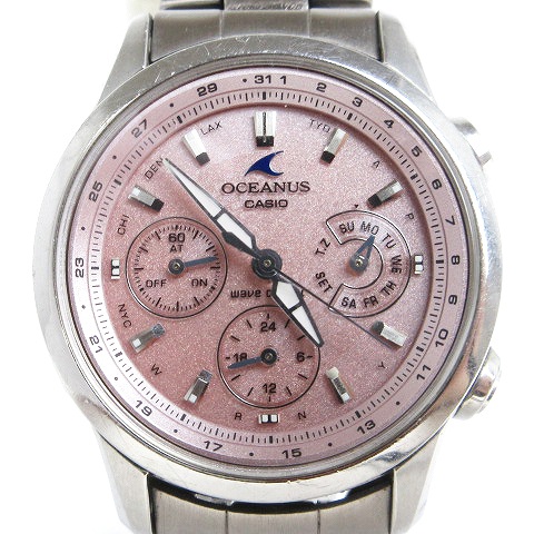 カシオ CASIO OCEANUS オシアナス 腕時計 ソーラー 電波時計 デイト  