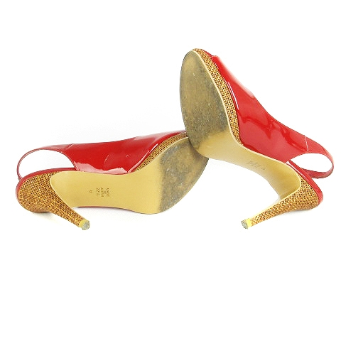 ダイアナ DIANA サンダル パンプス ヒール バックストラップ エナメル