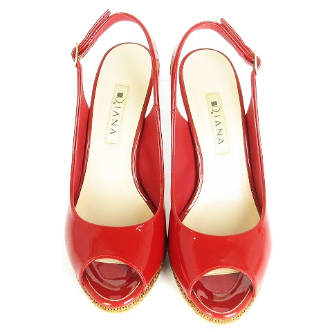 ダイアナ DIANA サンダル パンプス ヒール バックストラップ エナメル