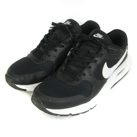 NIKE ナイキ スニーカー 25cm 黒xグレー 【古着】【中古  