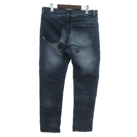ナンバーナイン NUMBER (N)INE 美品 VINTAGE CLASH SLIM DENIM PANTS 