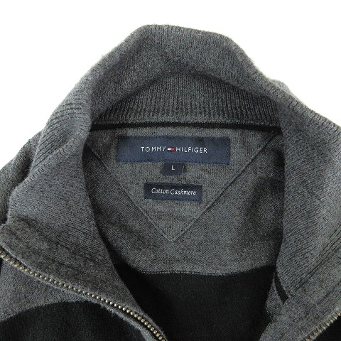 トミーヒルフィガー TOMMY HILFIGER ニット セーター 長袖 ジップ 