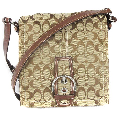 コーチ COACH ショルダーバッグ シグネチャー キャンバス レザー 