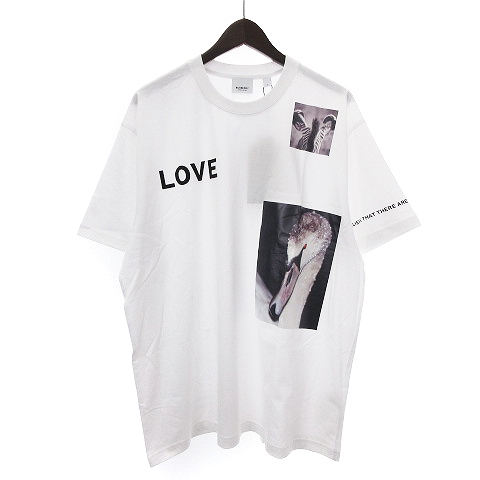 未使用品 バーバリー BURBERRY タグ付き LOVE SWAN Tシャツ 半袖 