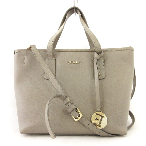 フルラ FURLA 2WAY ショルダー ハンドバッグ スタッズ チャーム 