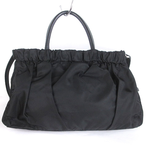 プラダ PRADA ショルダーバッグ ハンド 2WAY ナイロン ロゴ 三角 
