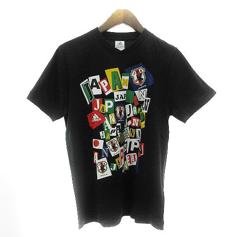 アディダス adidas JFA Tシャツ カットソー 半袖 サッカー プリント M 