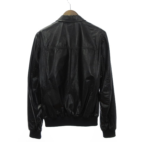 プラダ PRADA レザージャケット ライダース ブルゾン シングル ジップ 