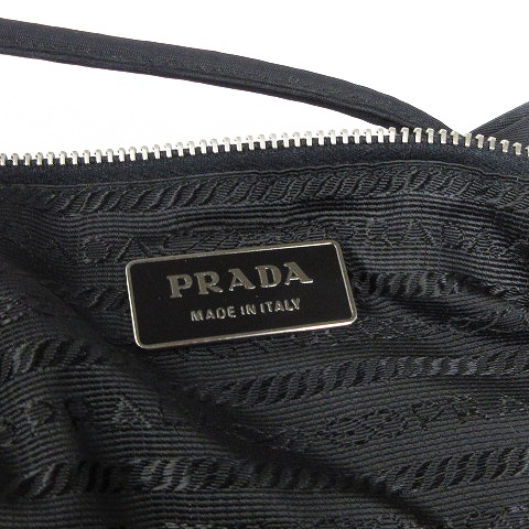 プラダ PRADA ショルダーバッグ ミニボストン 鞄 カバン ナイロン ロゴ 