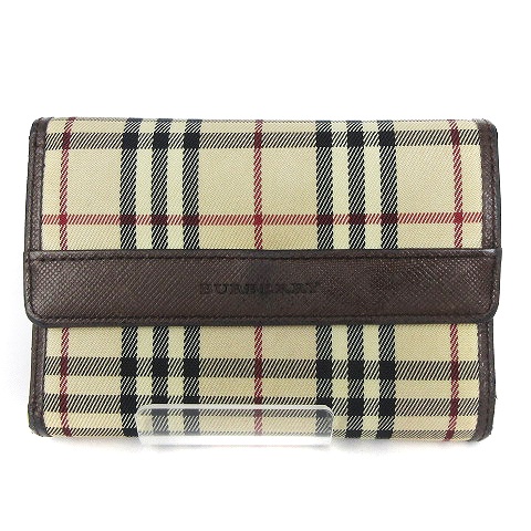 バーバリー BURBERRY 三つ折り財布 ノバチェック 小銭入れ 札入れ 