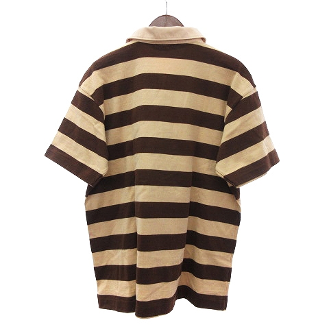 アベイシングエイプ A BATHING APE ポロシャツ ボーダー 半袖 ロゴ 