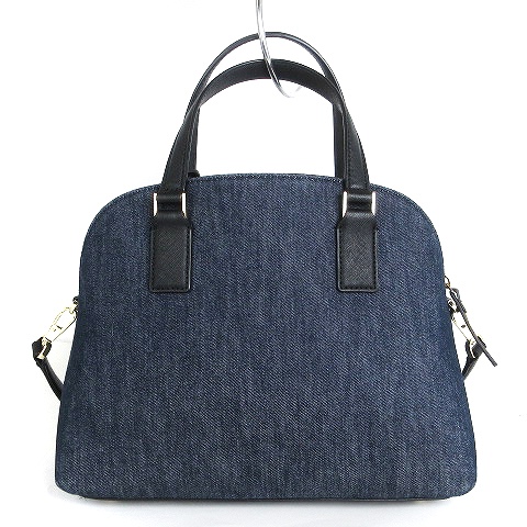 ケイトスペード KATE SPADE 美品 2WAY ショルダーバッグ ハンド デニム 