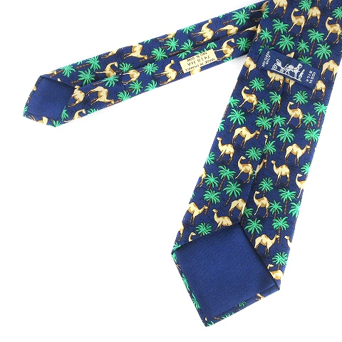 エルメス 美品 箱タグ付き ネクタイ DOG RABBIT ドッグラビット エルメス 美品 箱タグ付き ネクタイ DOG RABBIT ドッグラビット