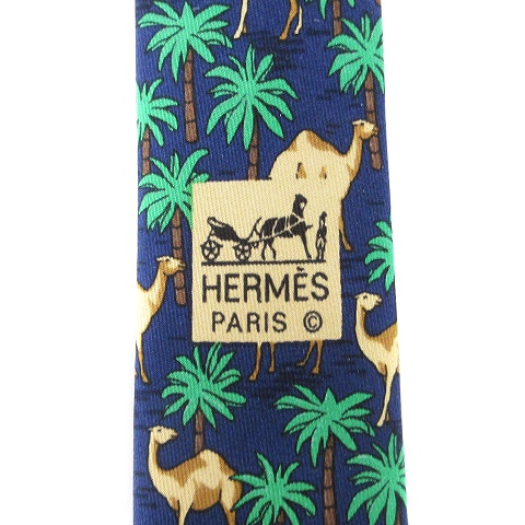 近年モデル　現行タグ　エルメス　HERMES ネクタイ　タイガー　アニマル 近年モデル 現行タグ エルメス HERMES ネクタイ タイガー アニマル