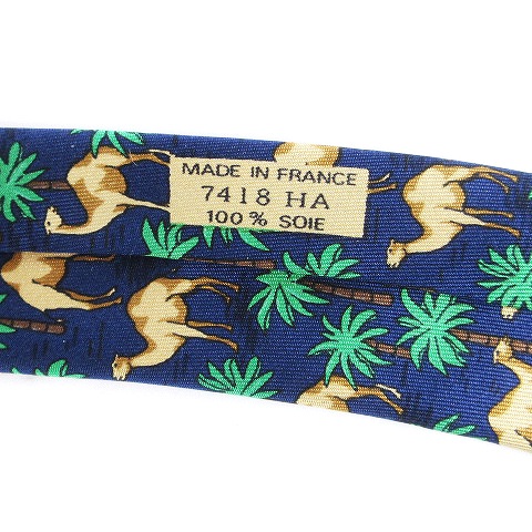 エルメス HERMES ネクタイ シルク100％ レギュラータイ ラクダ