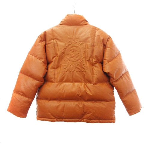 サントリー BOSS coffee SPECIAL LEATHER DOWN JACKET レザー 