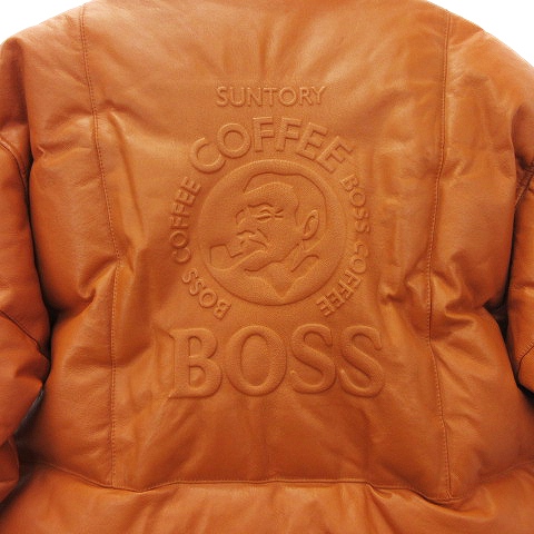 サントリー BOSS coffee SPECIAL LEATHER DOWN JACKET レザー 