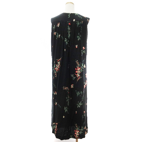 サクラ SACRA AUTUMN FLOWER ワンピース ノースリーブ ロング マキシ丈 