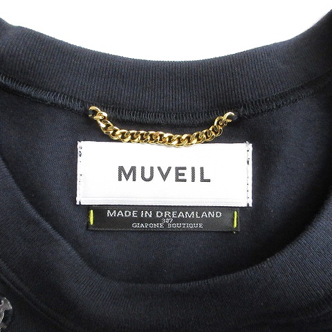 ミュベール muveil ティアードノースリーブプルオーバー 装飾付き 