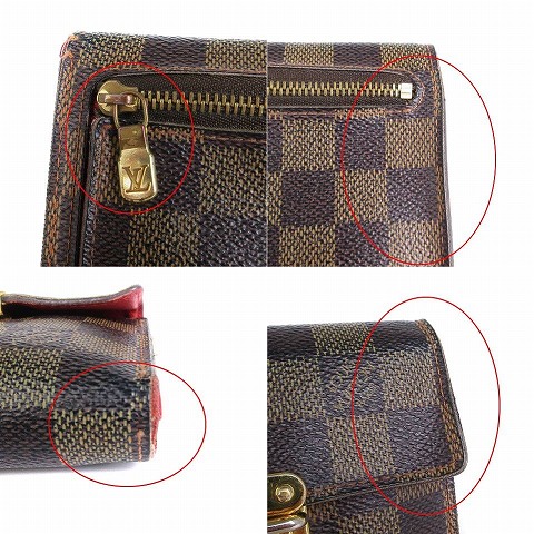 ルイヴィトン LOUIS VUITTON ダミエ ポルトフォイユ コアラ 二