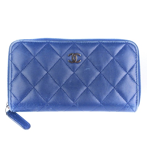 シャネル CHANEL マトラッセ 財布 ウォレット ラウンドジップ  