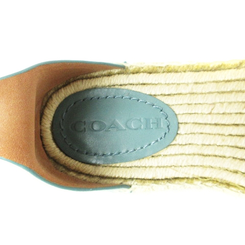 コーチ COACH エスパドリーユ サンダル ストラップ フラット 花柄装飾 