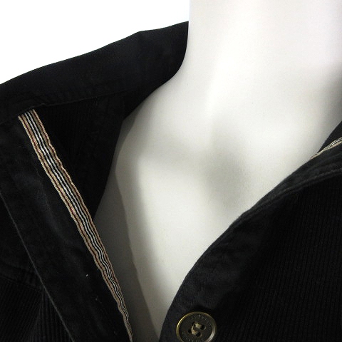 【美品】バーバリーロンドン　半袖　黒　ポロシャツ　メンズM（クリーニング済み） BURBERRYLONDON バーバリーロンドン 半袖