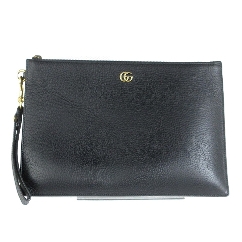 グッチ GUCCI クラッチバッグ セカンド GGマーモント ロゴ レザー 