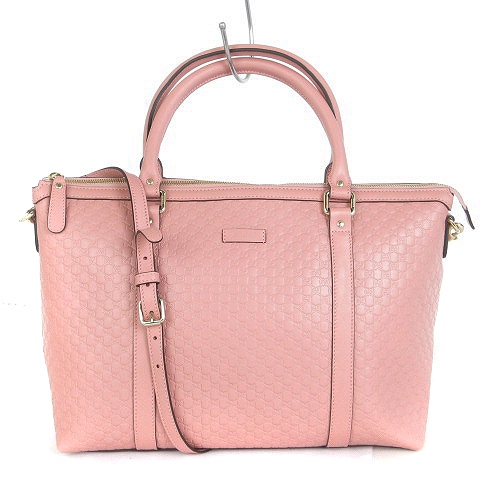 グッチ GUCCI マイクログッチシマ 2WAY ショルダーバッグ ハンド 総柄  