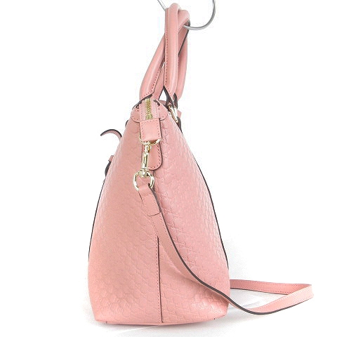 グッチ GUCCI マイクログッチシマ 2WAY ショルダーバッグ ハンド 総柄  