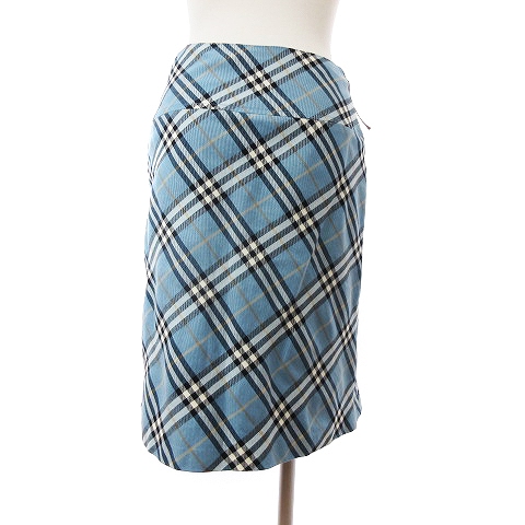 Burberry バーバリー ノヴチェック ベルト付き 膝丈スカート38 Burberry バーバリー ノヴチェック ベルト付き 膝丈スカート38