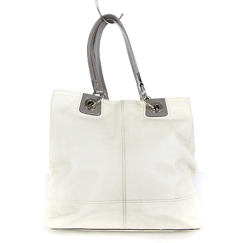 コーチ COACH トートバッグ 肩掛け レザー バックル F18890 白