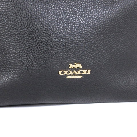 美品★COACH★ コーチ トートバッグ 無地 レザー ブラック F80268. コーチ COACH 美品 ハリー トート ショルダー バッグ ペブルドレザー