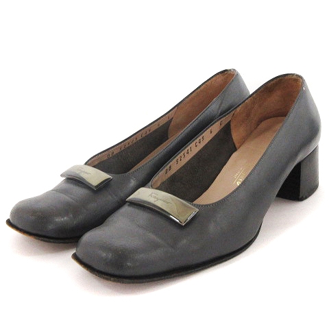 フェラガモ パンプス グレー サルヴァトーレフェラガモ Salvatore