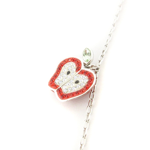 スワロフスキー SWAROVSKI ロング ネックレス フルーツ ライン