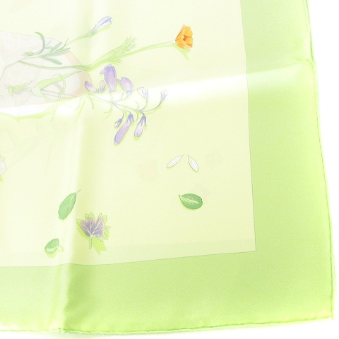 エルメス HERMES 美品 カレ90 Des fleurs pour le dire 花の手紙  