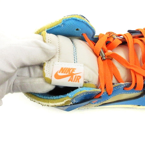 Nike Off Whiteコラボ スパイクシューズ 青/ピンク/黄 NIKE×OFF-WHITE WMNS WAFFLE LACER VIVID SKY : ああ、好きに