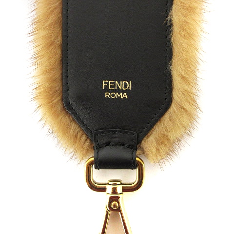 未使用品 フェンディ FENDI ミニストラップユー ファー ストラップ  