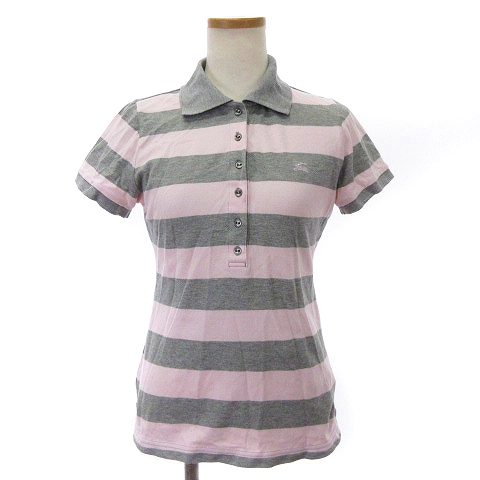 BURBERRY BLUE LABEL ポロシャツ ボーダー（BURBERRY BLUE LABEL  