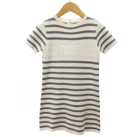 クリスチャンディオール Christian Dior ワンピース ニット 半袖 丸首 