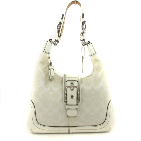 コーチ COACH シグネチャー ワンショルダーバッグ ハンド 鞄 6823 白 