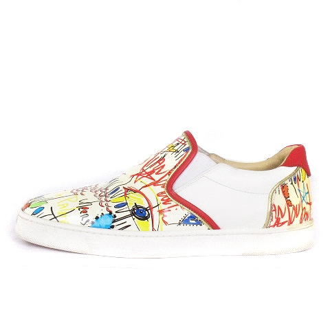 クリスチャンルブタン Christian louboutin グラフィック スリッポン  