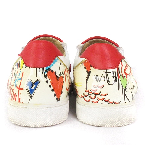 クリスチャンルブタン Christian louboutin グラフィック スリッポン 