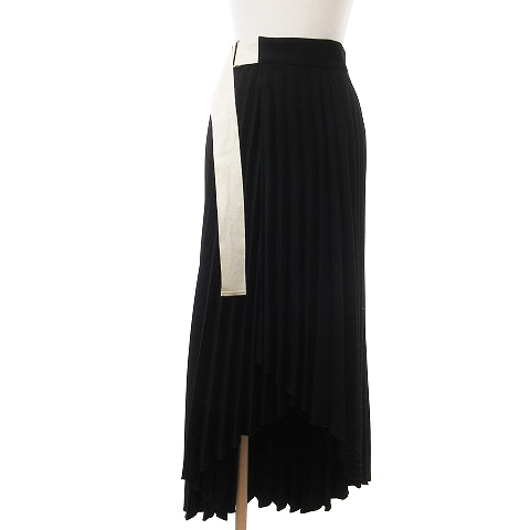 ラインヴァンド LEINWANDE Pleats Wrapped Skirt プリーツラップ  