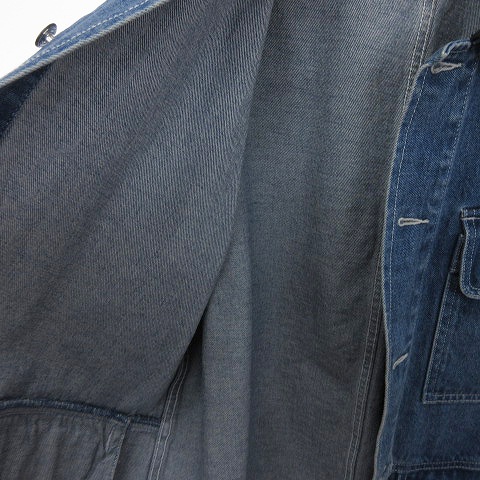 Stussy ビンテージ ダークブルー デニムジャケット コーデュロイ襟付き Stussy ビンテージ ダークブルー デニムジャケット コーデュロイ