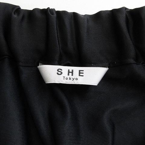 she tokyo Lisa ロングスカート ティアード ブラック