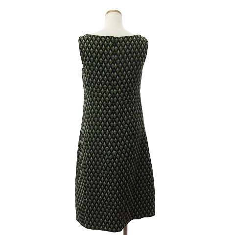 PRADA ライトグレー ノースリーブ ひざ丈ワンピース PRADA ライトグレー ノースリーブ ひざ丈ワンピース 24SS】新作