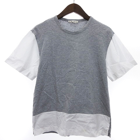 マルニ MARNI Tシャツ カットソー 半袖 異素材ドッキング バイカラー 