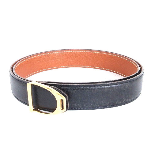 HERMES 引き寄せ エルメス あぶみ革 鎧革 ベルト 藤原ヒロシ 