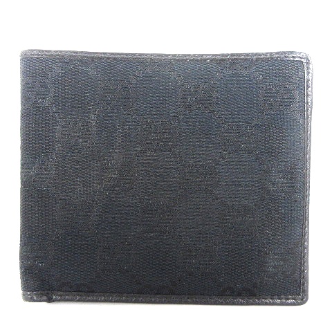 グッチ GUCCI GGキャンバス 二つ折り財布 ウォレット 小銭入れ 札入れ  